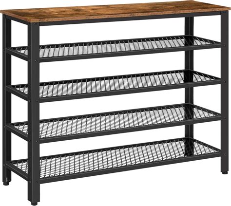 sturdy metal shoe rack